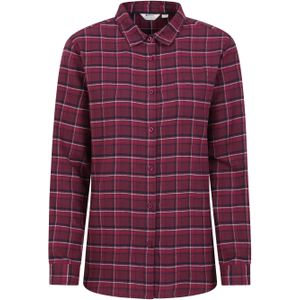 Mountain Warehouse Dames/Dames Balsem Geborsteld Flanellen Longline Shirt (Bourgondië)