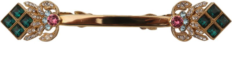 Dolce & Gabbana Heren Groene Smaragd Gouden Kleur Kraagspeld Stropdas Broche