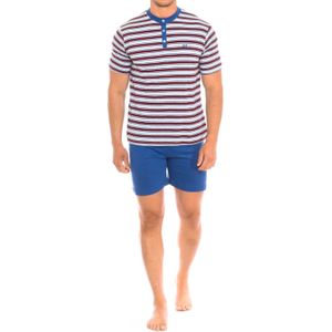 Herenpyjama met korte mouwen en ronde hals KL30000