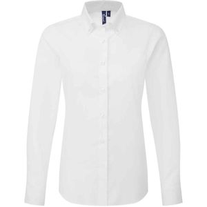 Premier Dames/Dames Supreme Oxford Formeel Overhemd Met Lange Mouwen (Wit)
