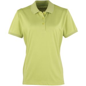 Premier Dames/dames Coolchecker korte mouw Pique Polo T-Shirt (Kalk)