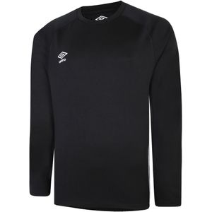 Umbro Heren Gebreide Rugby Raglan Top (Zwart)
