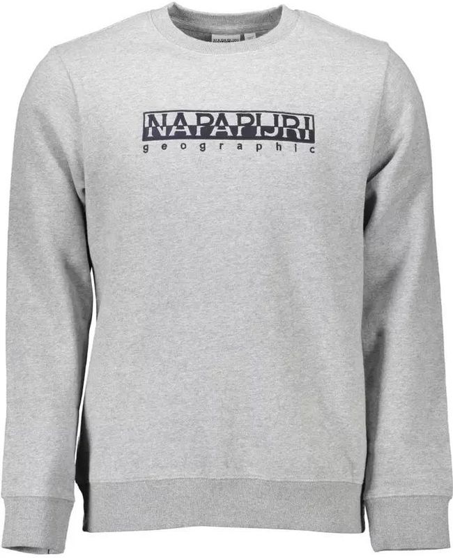 Napapijri - Sweatshirt - Grijs - Katoen - 90% Katoen, Polyester