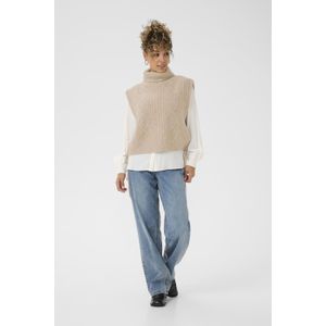 Mouwloos vest CRFrina Mouwloos vest Straight fit beige
