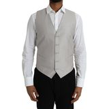 Dolce & Gabbana, Heren, Pakken, Grijs, Maat: XL Poliester,