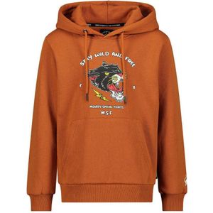 Me & My Monkey Hoodie Met Printopdruk Bruin - Maat 12J / 152cm