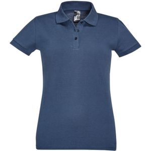 SOLS Dames/dames Perfect Pique Poloshirt Met Korte Mouwen (Denim) - Maat XL