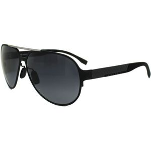 Hugo Boss Zonnebril 0669 HXJ HD Mat Zwart Ruthenium Grijs Verloop | Sunglasses