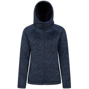 Mountain Warehouse Dames/Dames Nevis Bontgevoerde Full Zip Hoodie (Marine) - Maat 40