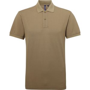 Asquith & Fox Heren Poloshirt met korte mouwen Prestatiemengsel (Khaki)