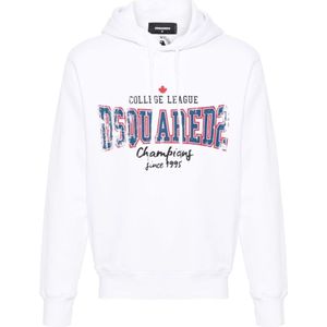 Dsquared2 - Hoodie - Wit - Hoodie met Iconisch Logo