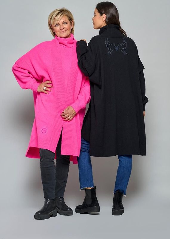 Caroline Tensen - Burnaby Vest - Zwart - Gebreid