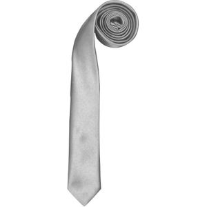 Premier Stropdas - Heren Slank Retro Work Tie (Pakket van 2) (Zilver)
