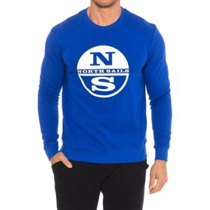 Sweater met lange mouwen en ronde hals 9024130 heren