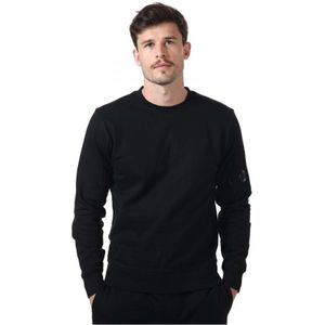 CP Company Diagonal Raised Fleece-sweatshirt Voor Heren In Zwart - Maat XL