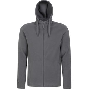 Mountain Warehouse Heren Camber Fleece Full Zip Hoodie (Donkergrijs)