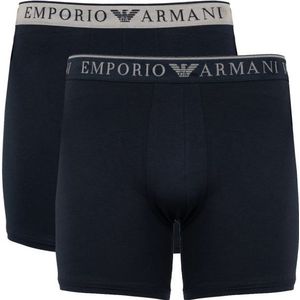 Emporio Armani Boxershorts 2 Pack Heren Blauw - Maat S