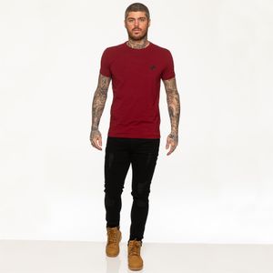 Enzo - Heren T-shirt - Wit - Designer Athletic Muscle Slim Fit