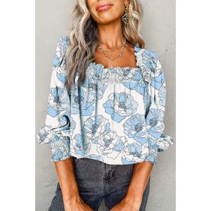 Bloemenprint Geraffineerde Top
