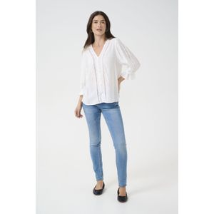 Cream - Marshmallow Blouse - Beige - Dames - ¾ Mouwen