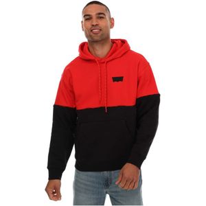 Heren Levis Graphic Piping Hoody in marine rood