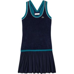 Lacoste Dames/Dames French Terry Slim Dress met gekruiste rug (Blauw)
