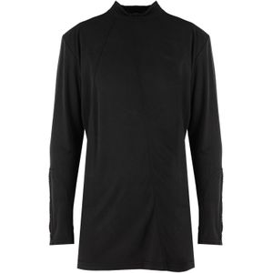 La Haine Inside Us - Gestreept Polo Shirt - Zwart - Heren - Lange Mouwen - Polyester