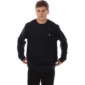 Lyle & Scott Heren Tartan Heritage Grafisch Sweatshirt (Marine)