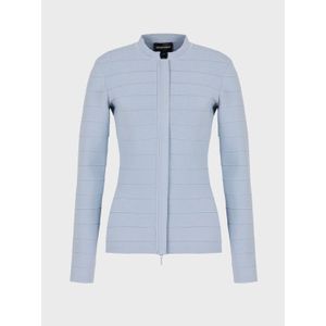 Dames Emporio Armani Katoenen Crew Neck Jas in Blauw