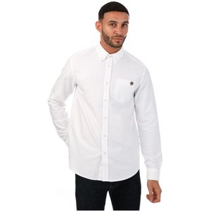 Ted Baker Caplet Oxford-overhemd Voor Heren, Wit - Maat XL