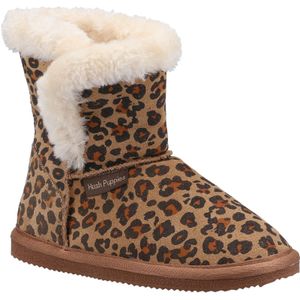 Hush Puppies Meisjes Ashlynn pantoffels met luipaardprint in suède (Luipaard)