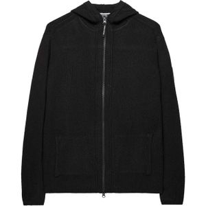 Weekend Offender Heren Enzo Full Zip Hoodie (Zwart)