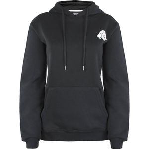 GUGGEN Mountain - HW08 - Dames Hoodie - Zwart - Fleece