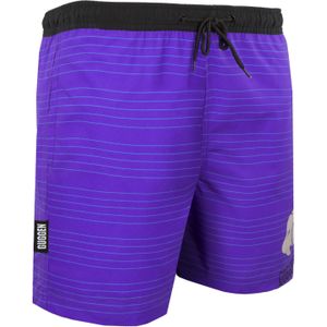 Zwemshort voor Heren met Patroonstrepen Paars