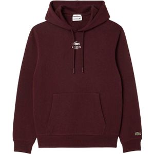 Lacoste Unisex Hoodie met rugprint voor volwassenen (Kastanjebruin Rood)