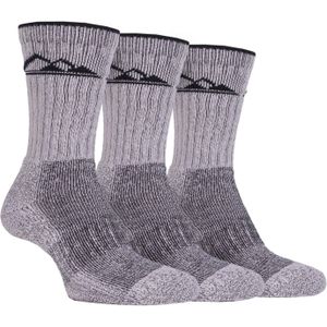 Set van 3 herensokken met kussen, rijk aan katoen - SBMS030STN