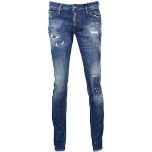 Dsquared2 Slanke Jeans Met Verontruste Bleekspatteneffect-jeans - Maat 28/32