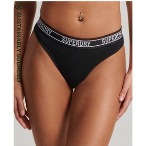 Superdry Multilogo Bikinibroekje Van Biologisch Katoen - Dames - Maat 42