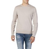 Armani Exchange - Longsleeve - Beige - Katoen/Kasjmier