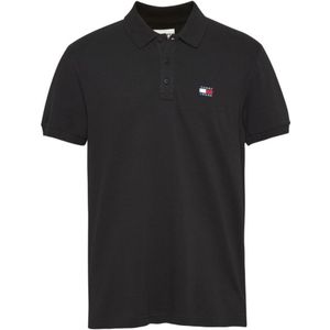 Tommy Jeans Polo SS Classic Badge Polo Zwart