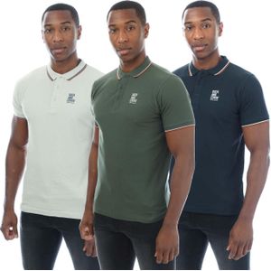 Duck and Cover Heren Melports Poloshirt (Groen/Lichtgroen/Blauw)