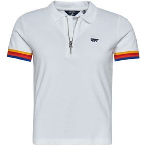 Superdry Vintage Poloshirt Van Biologisch Katoen Met Rits - Dames - Maat 42