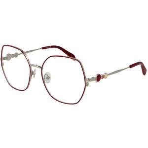 Emilio Pucci - Metal Optical Frame - Rood - Dames - Rechthoekige Vorm