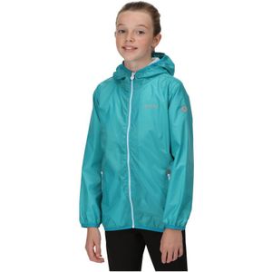 Regatta Groot Buitenshuis Kinderen/Kinderen Lever II Packaway Rain Jacket (Turquoise)