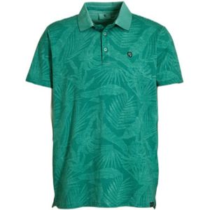 Garcia Polo Met All Over Print Seafoam - Maat 2XL