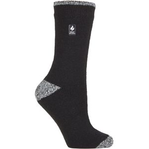 Heat Holders Dames Dikke Warme Thermische Sokken - Zwart / Wit H&T (Praag)