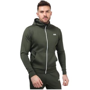 Rascal Poly Hoodie Met Volledige Rits Voor Heren, Kaki - Maat XS