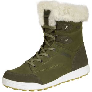 Guggen - Bergwinterschoenen HPC56 - Dames Winterlaarzen - Olijfgroen - Echt Leer met Imitatiebont