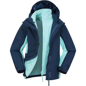 Mountain Warehouse Kinder/Kinder Lightning 3 in 1 Waterdichte Jas (Marine)