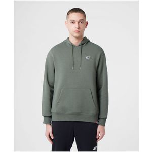Heren New Balance klein logo hoodie in olijf